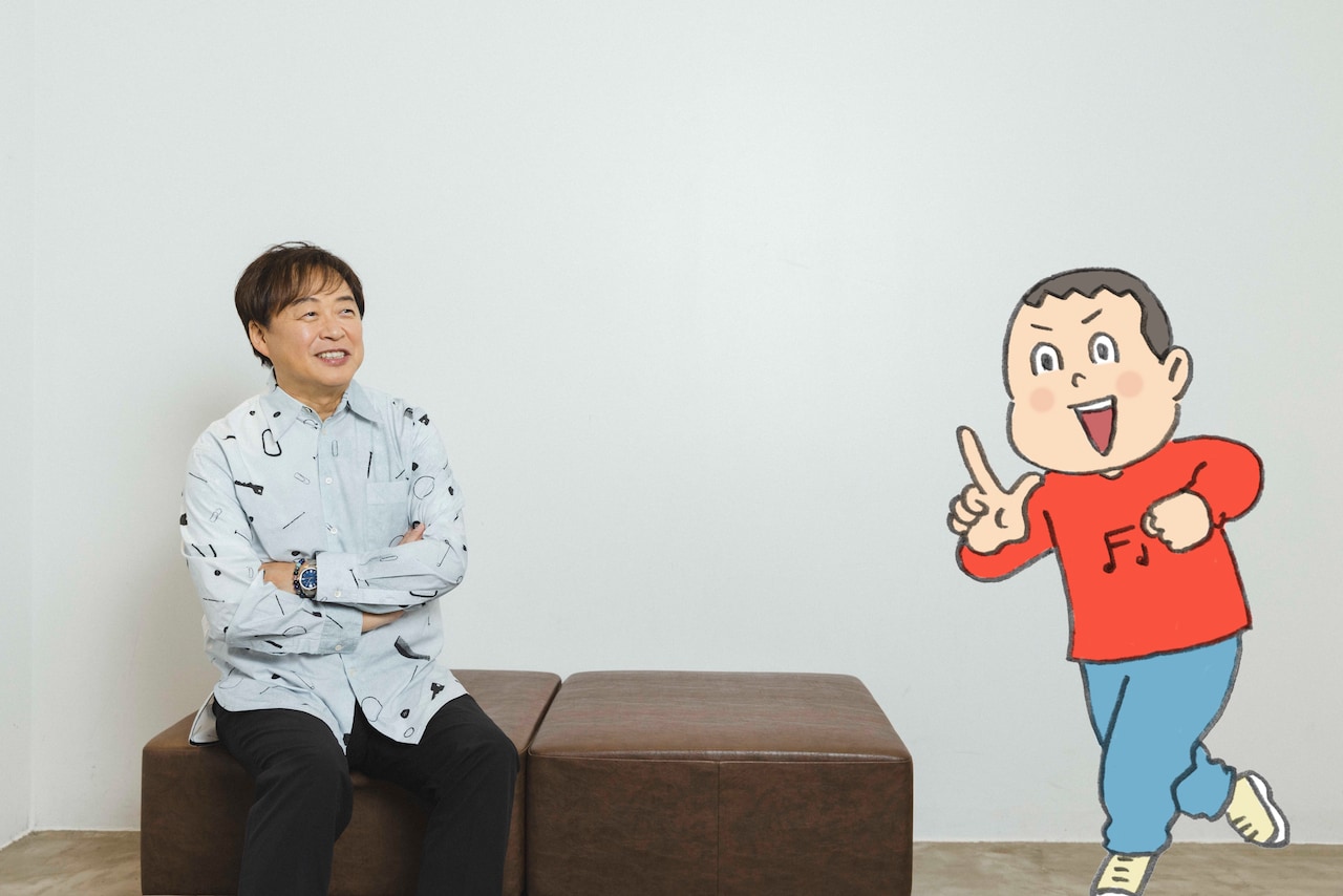 本間さんにずばり質問するキニナル君。