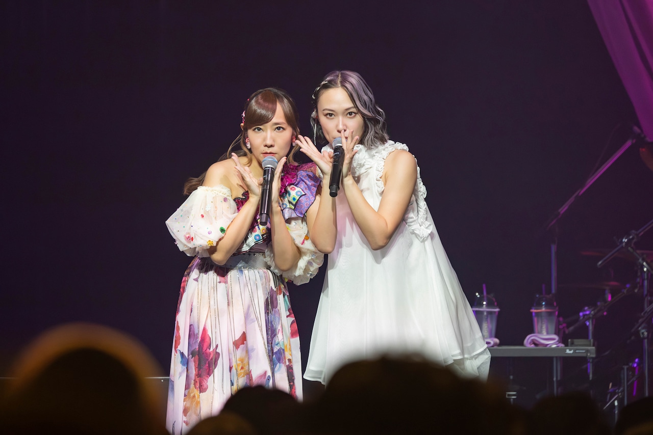 高垣彩陽と寿美菜子。（撮影：佐藤薫）