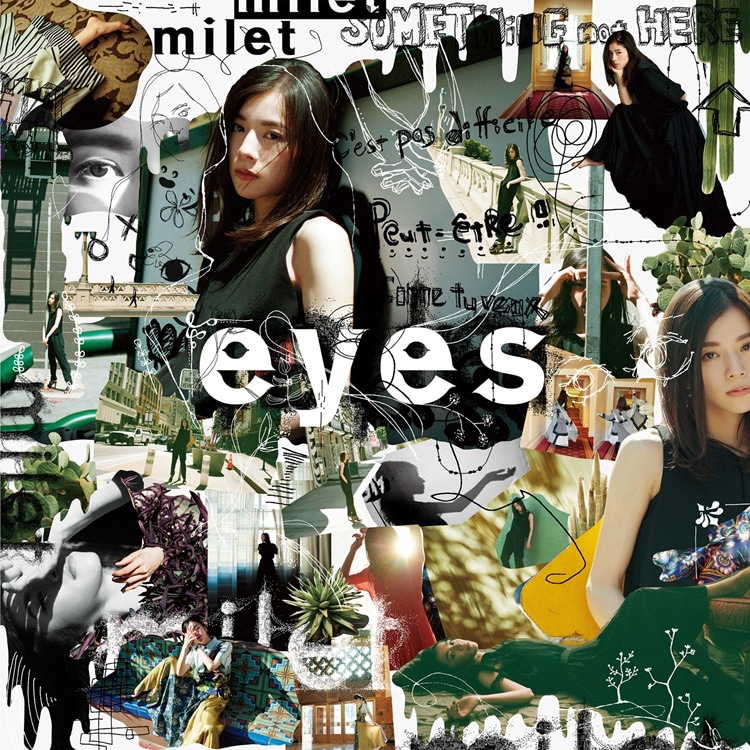 miletの1stアルバム「eyes」ジャケット。
