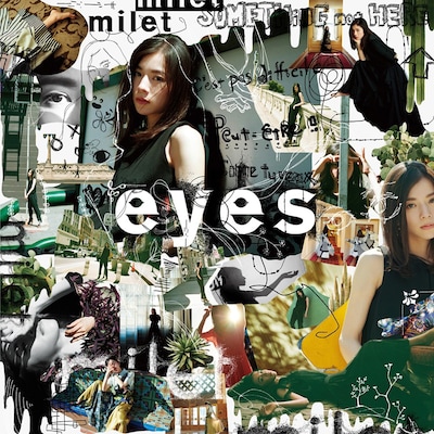 miletの1stアルバム「eyes」ジャケット。