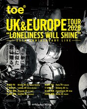 「toe UK & EUROPE TOUR 2026 "LONELINESS WILL SHINE" - 25TH ANNIVERSARY LIVE -」フライヤー