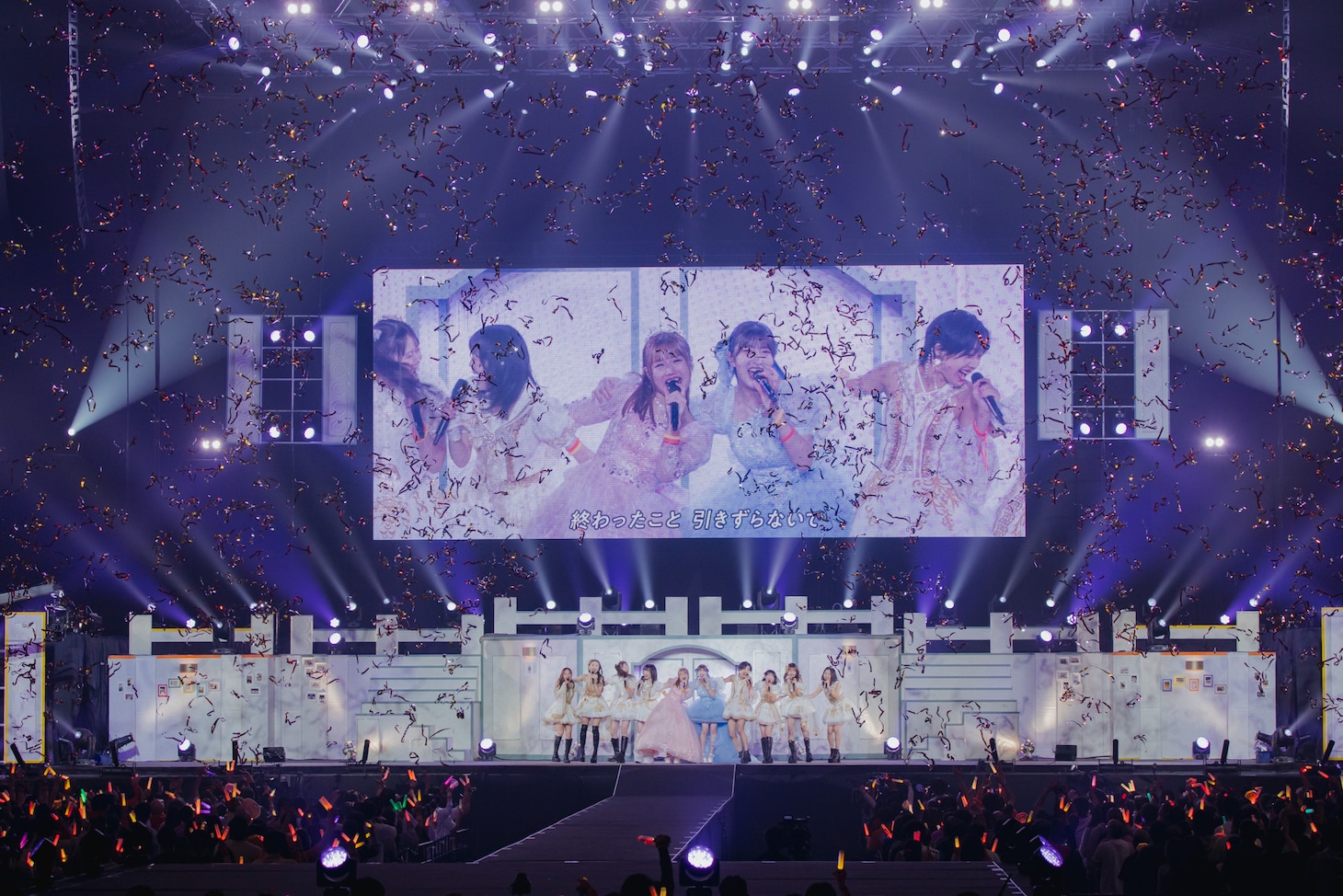 「モーニング娘。'25 コンサートツアー秋 ～Movin' Forward with Hope～ 羽賀朱音・横山玲奈 卒業スペシャル」の様子。（提供：アップフロントグループ）