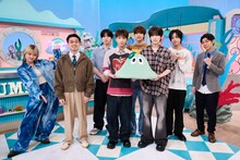 左からサーヤ、ハマ・オカモト、&TEAM、森本晋太郎。（写真提供：NHK）