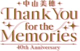 「中山美穂 40th Anniversary Thank You for the Memories」ロゴ