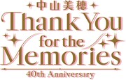 「中山美穂 40th Anniversary Thank You for the Memories」ロゴ