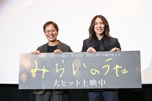 左からエリザベス宮地監督、吉井和哉。