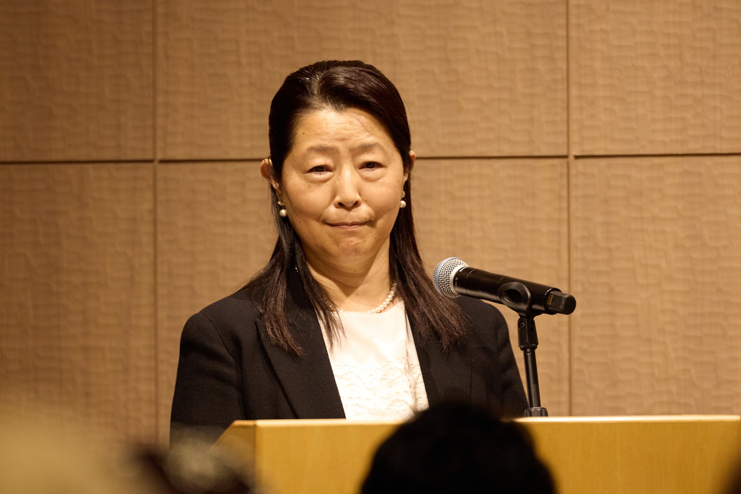 JETROの奥村明子理事。（Photo by YURI HASEGAWA）