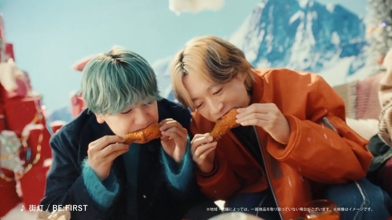 CM「ファミマ×BE:FIRST クリスマスチキン」編より。 - BE:FIRSTが