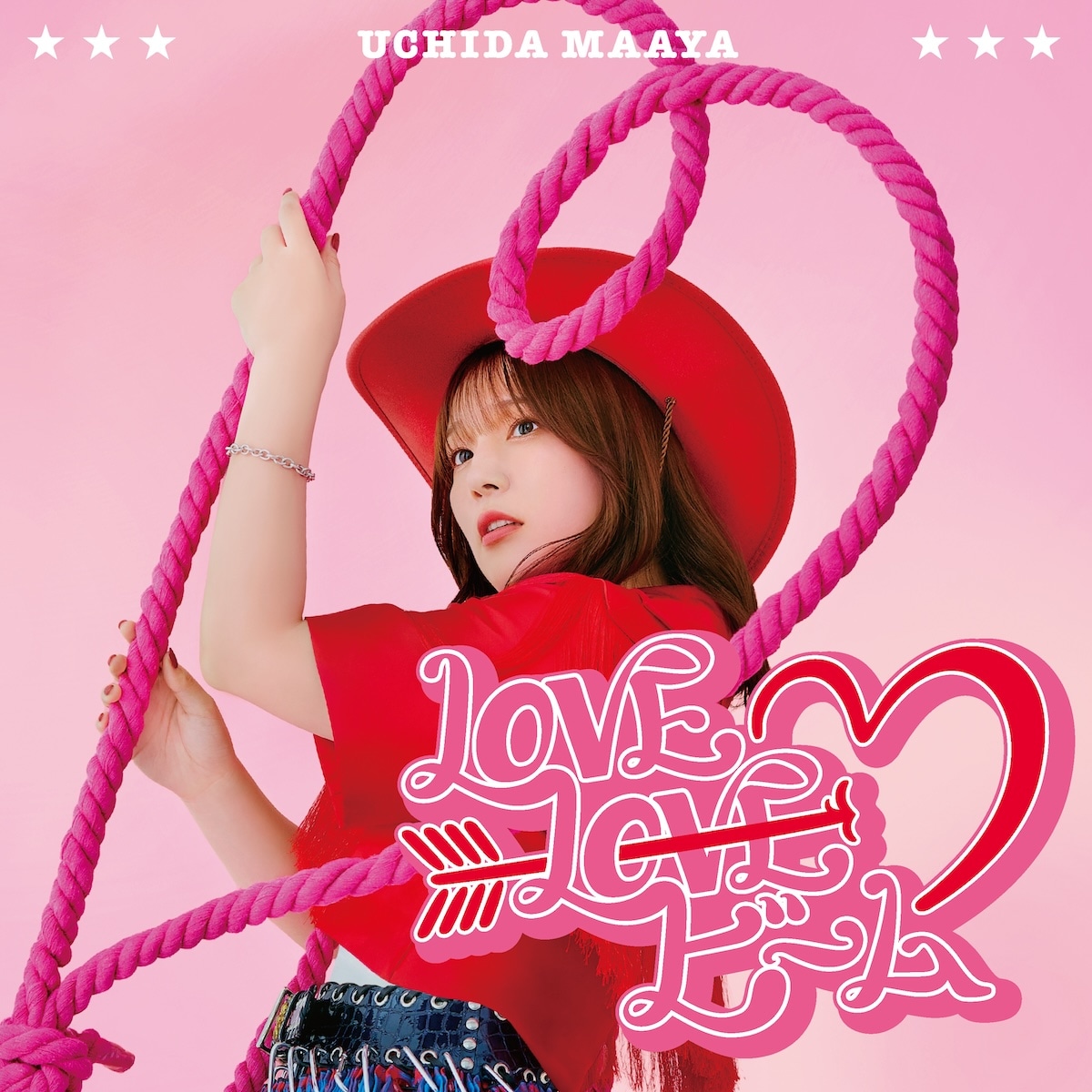 内田真礼「LOVE LOVE ビーム」通常盤ジャケット