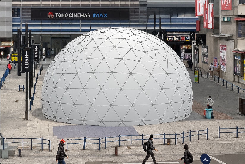 360°映像体験の巨大ドームが歌舞伎町に登場！きくお、KanariaらボカロPやVtuberの作品を上映