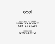 「odol ONE-MAN LIVE 2026」告知ビジュアル