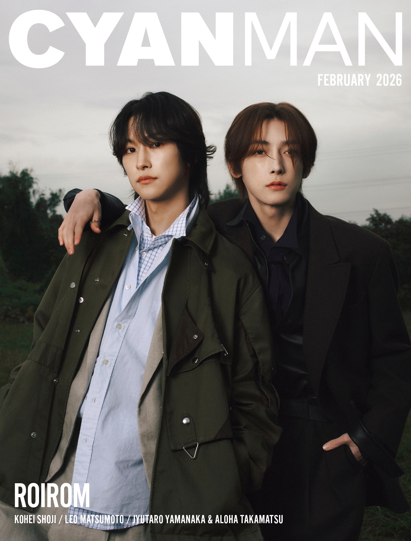 ROIROMがカバーモデルを務める「CYAN MAN（シアン マン） 2026年2月号」裏表紙 ©CYAN MAN