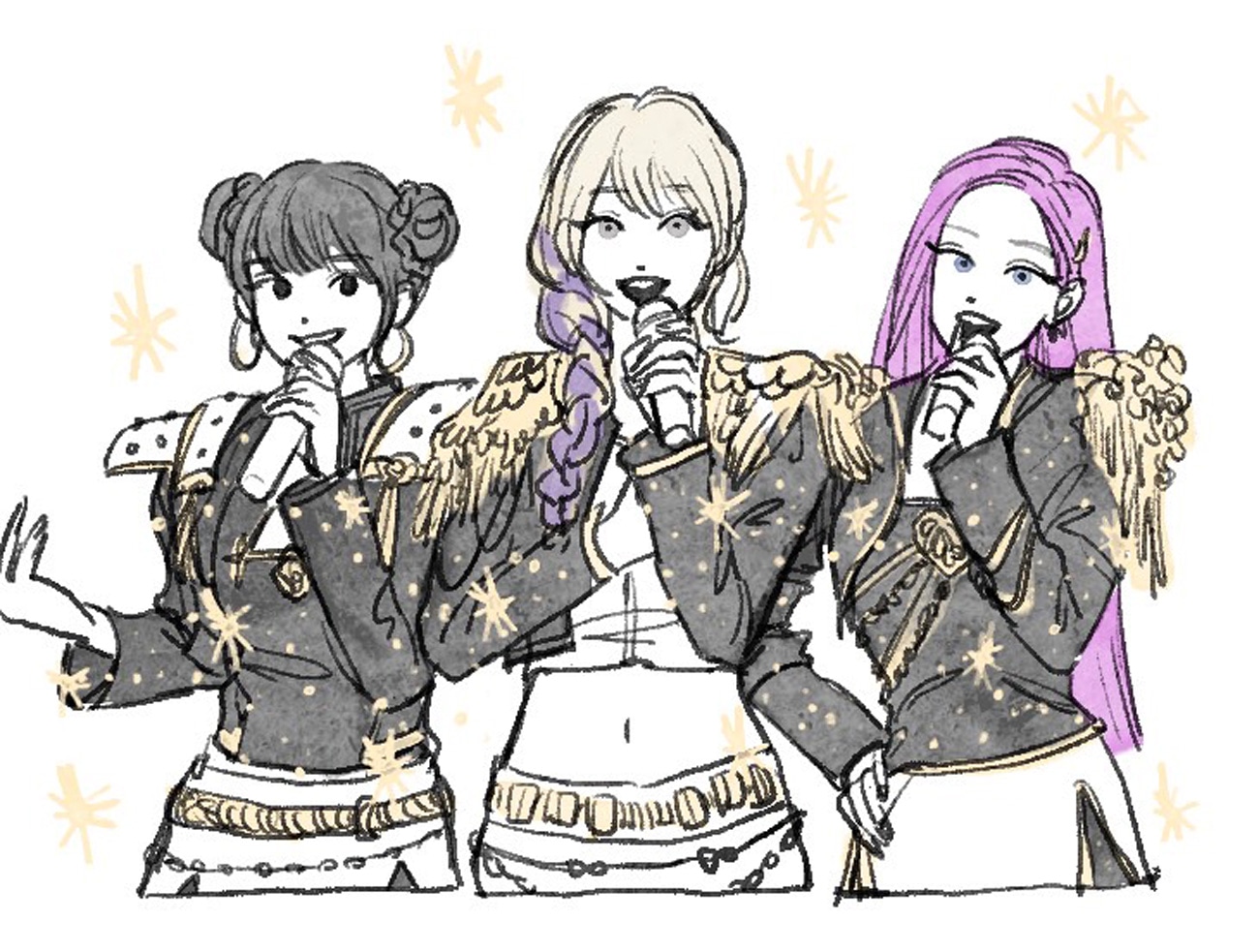 今月のイラスト：BABYMONSTERメンバーによる「Golden」カバー