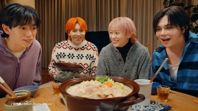 ミツカン新WebCM「今日は鍋やで」編のワンシーン。