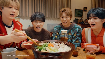 ミツカン新WebCM「今日は鍋やで」編のワンシーン。