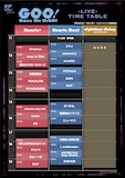 「RAY presents『GOO!』suported by YOIMACHI」タイムテーブル