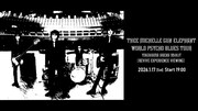 THEE MICHELLE GUN ELEPHANTの爆音上映会ライブビューイングの告知ビジュアル