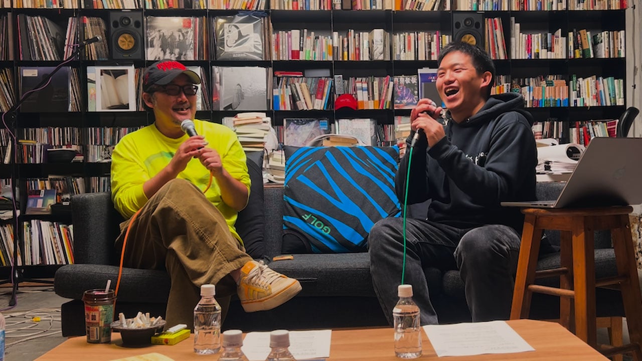 左から若林恵、没 a.k.a NGS。