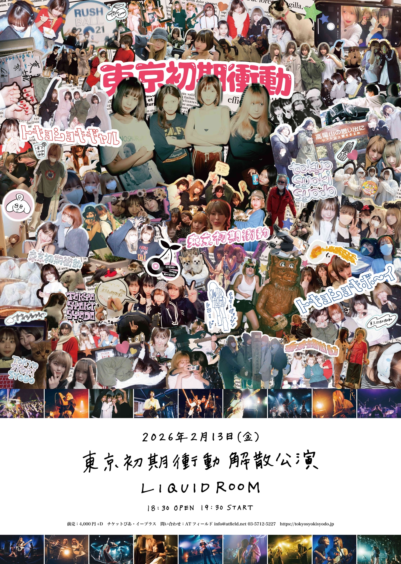 「東京初期衝動 解散公演」ビジュアル