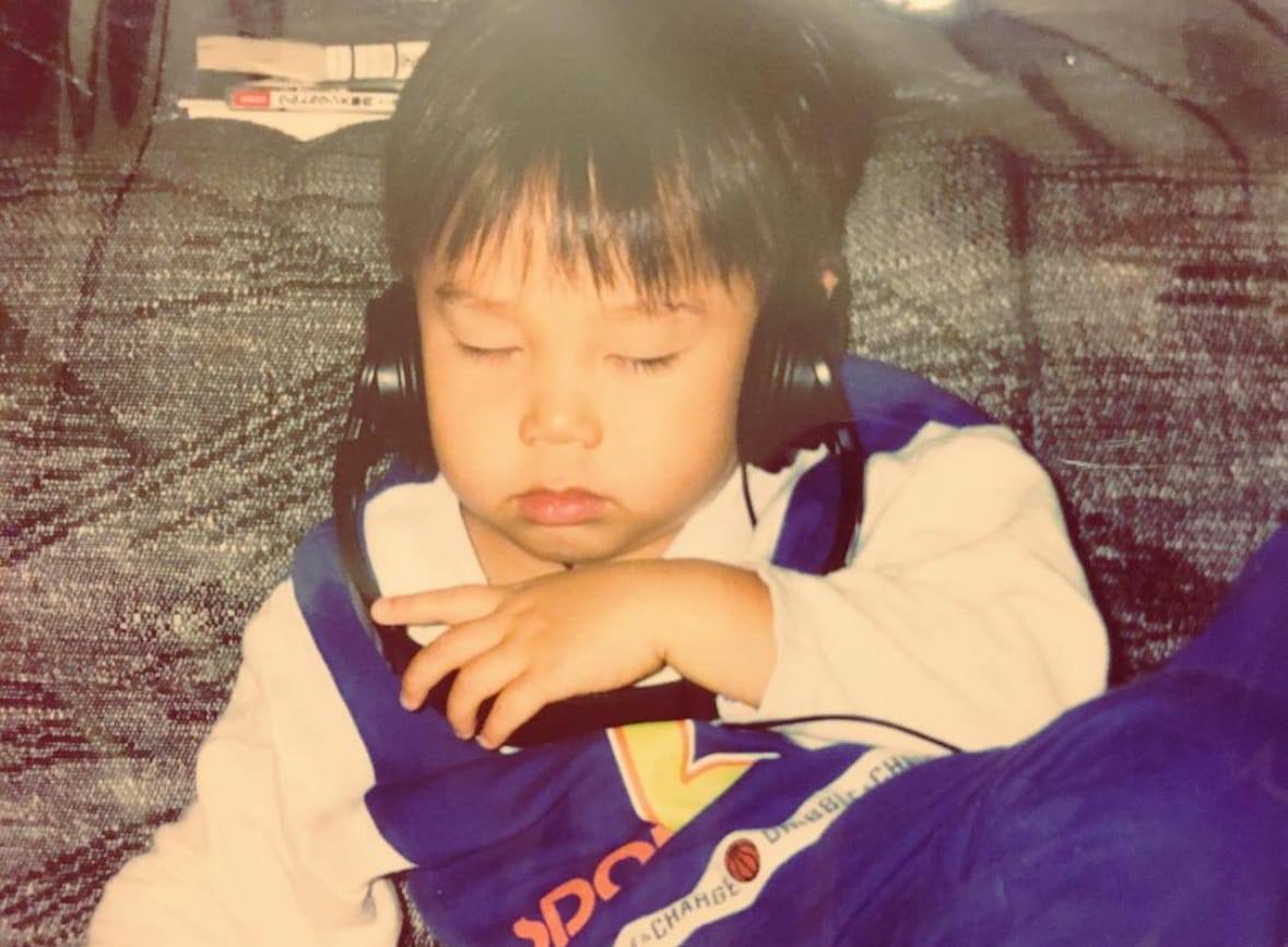 幼少期の藤井怜央。