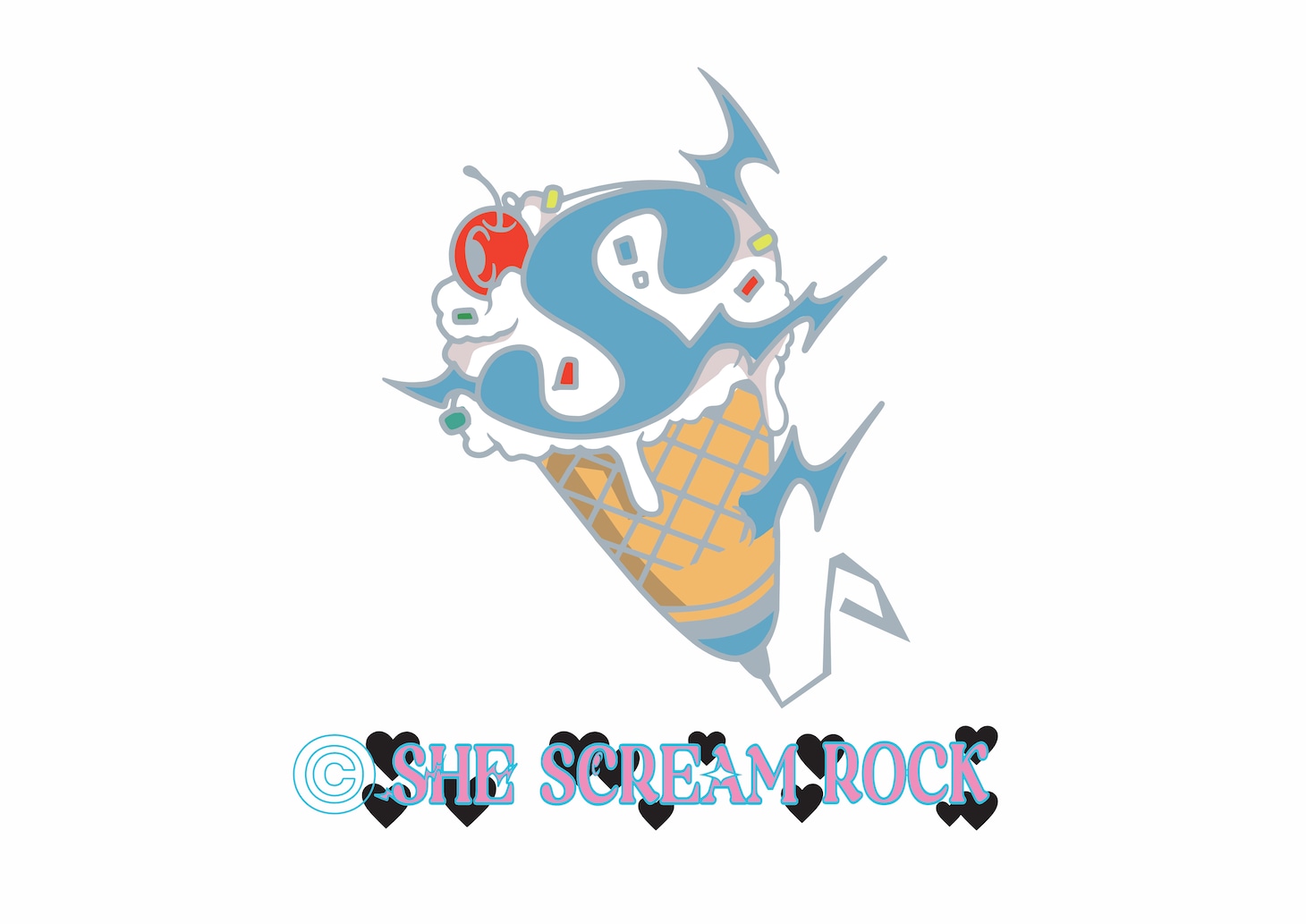 「SHE SCREAM ROCK」ロゴ