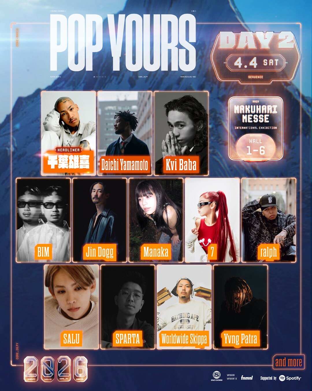POP YOURS 2026」DAY2出演者 - 「POP YOURS」ヘッドライナーはLANA