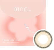 「WAVE ワンデー UV リング plus フラワーコレクション ミモザベール」ビジュアル