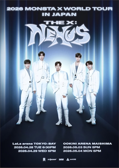 「2026 MONSTA X WORLD TOUR [THE X : NEXUS] IN JAPAN」告知ビジュアル