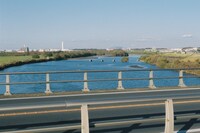 流山橋から見た江戸川。