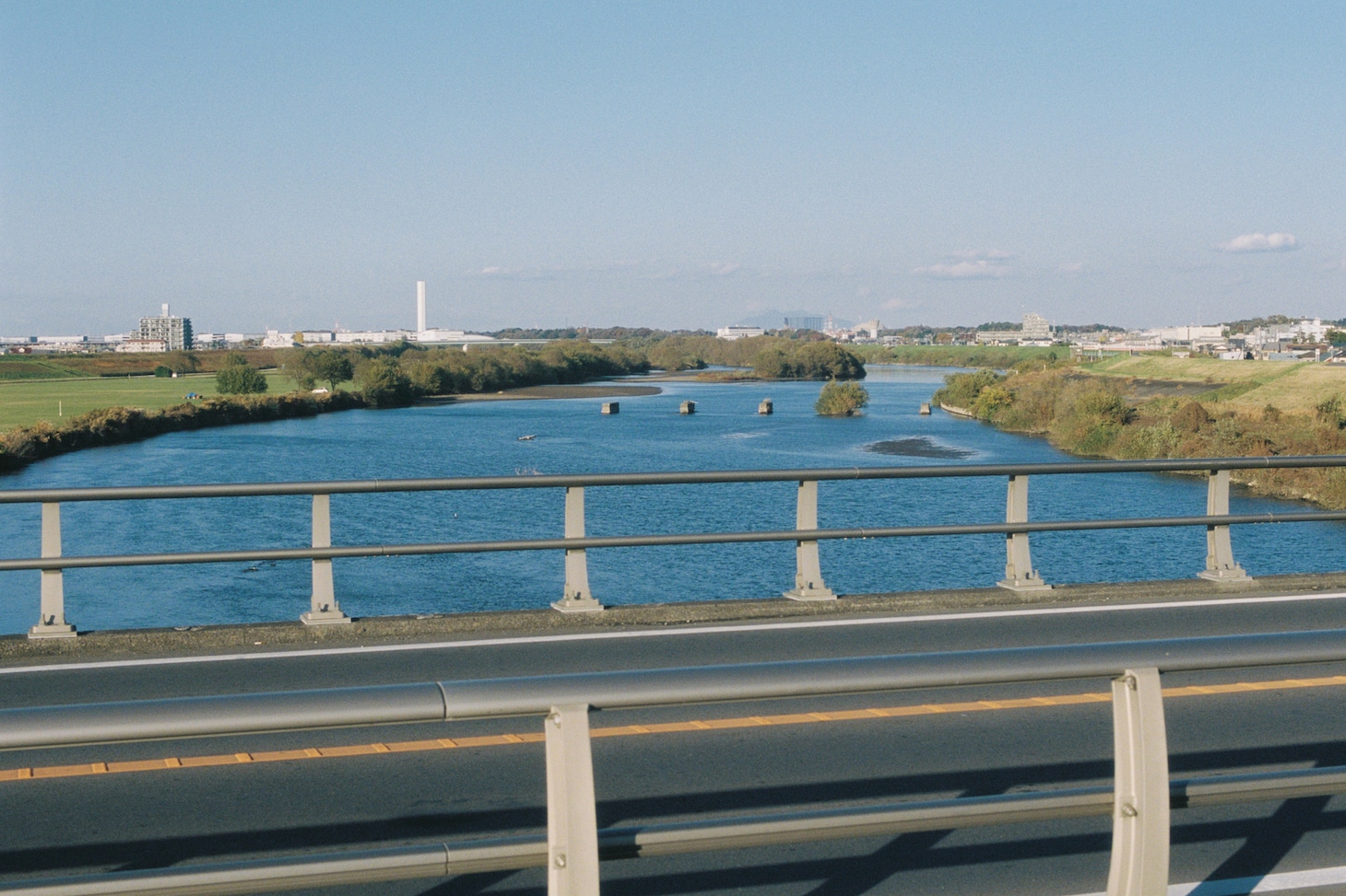 流山橋から見た江戸川。
