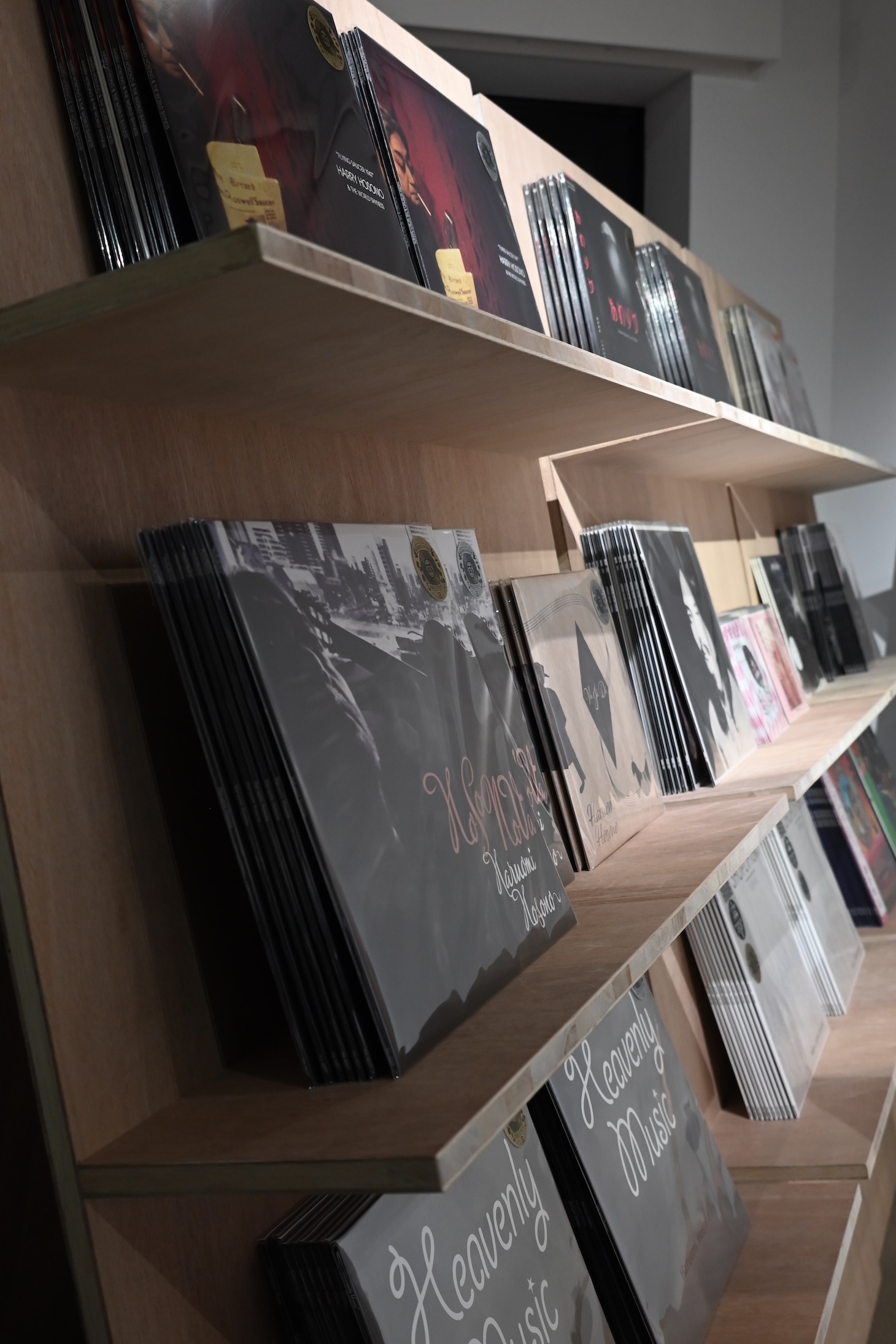 「Hosono Record House」に並べられたレコード。