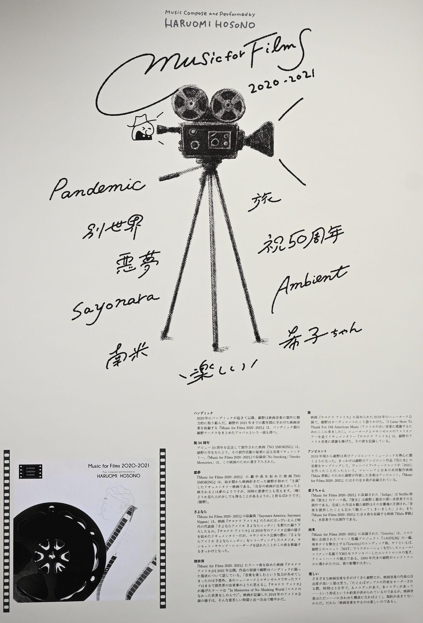 「Hosono Record House」に掲出されているポスター。