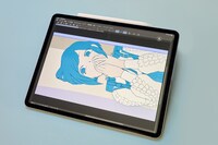タブレットで描かれた福来あざみのイラスト。