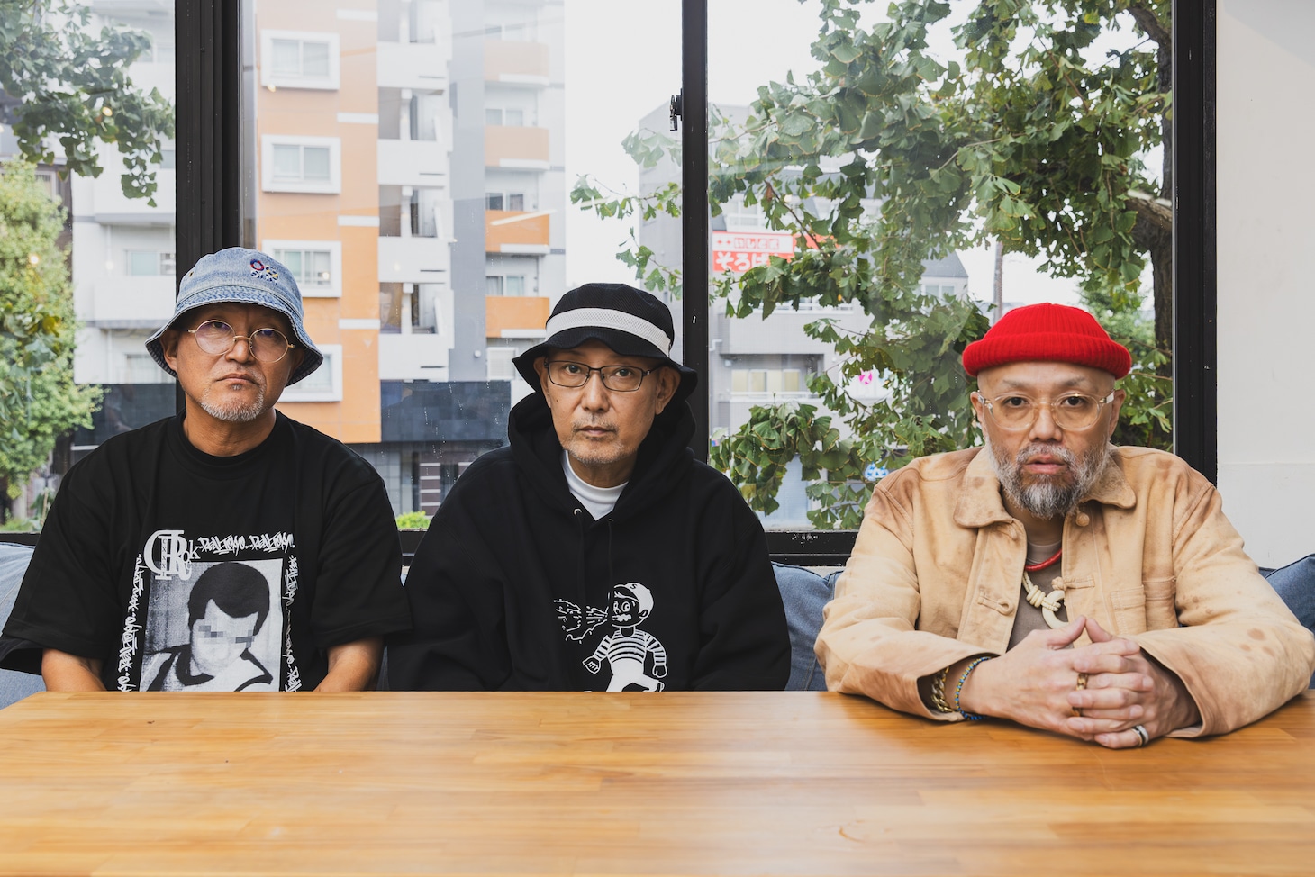 左からCQ、NIPPS、IGNITION MAN aka ヒデボウイ。