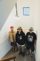 左からIGNITION MAN aka ヒデボウイ、NIPPS、CQ。