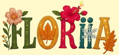 SEIYAが制作した「BUDDiiS vol.11 Hall Tour - FLORiiA -」ロゴ。