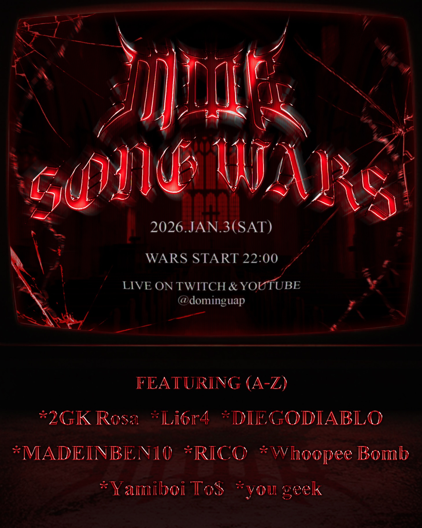 「#MOB_SONGWARS Vol.4」フライヤー
