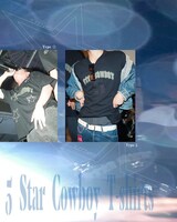 「5 Star Cowboy Deluxe」リリースパーティで販売されるオリジナルTシャツ。