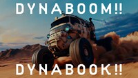 Dynabookの新CM「DYNABOOM!!DYNABOOK!!」のワンシーン。