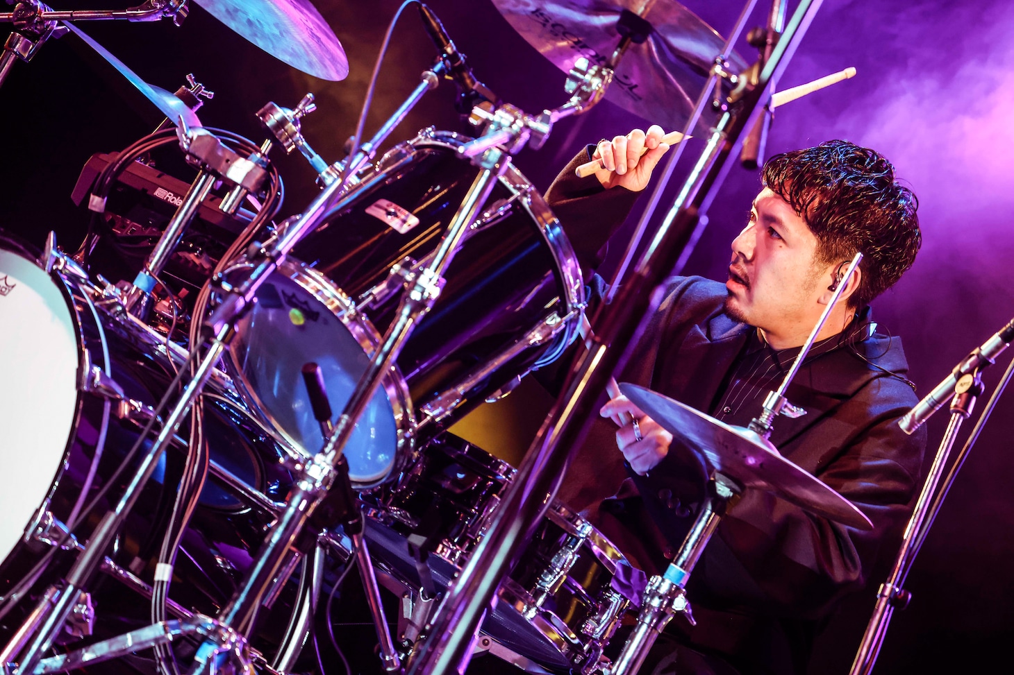 ビートさとし（Dr）（撮影：森好弘）