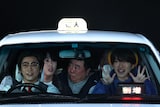 亀梨和也が運転するタクシーに宮舘涼太と深澤辰哉が乗車。