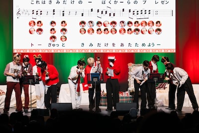 INI「THE WINTER MAGIC」リリースイベントの様子。©LAPONE ENTERTAINMENT