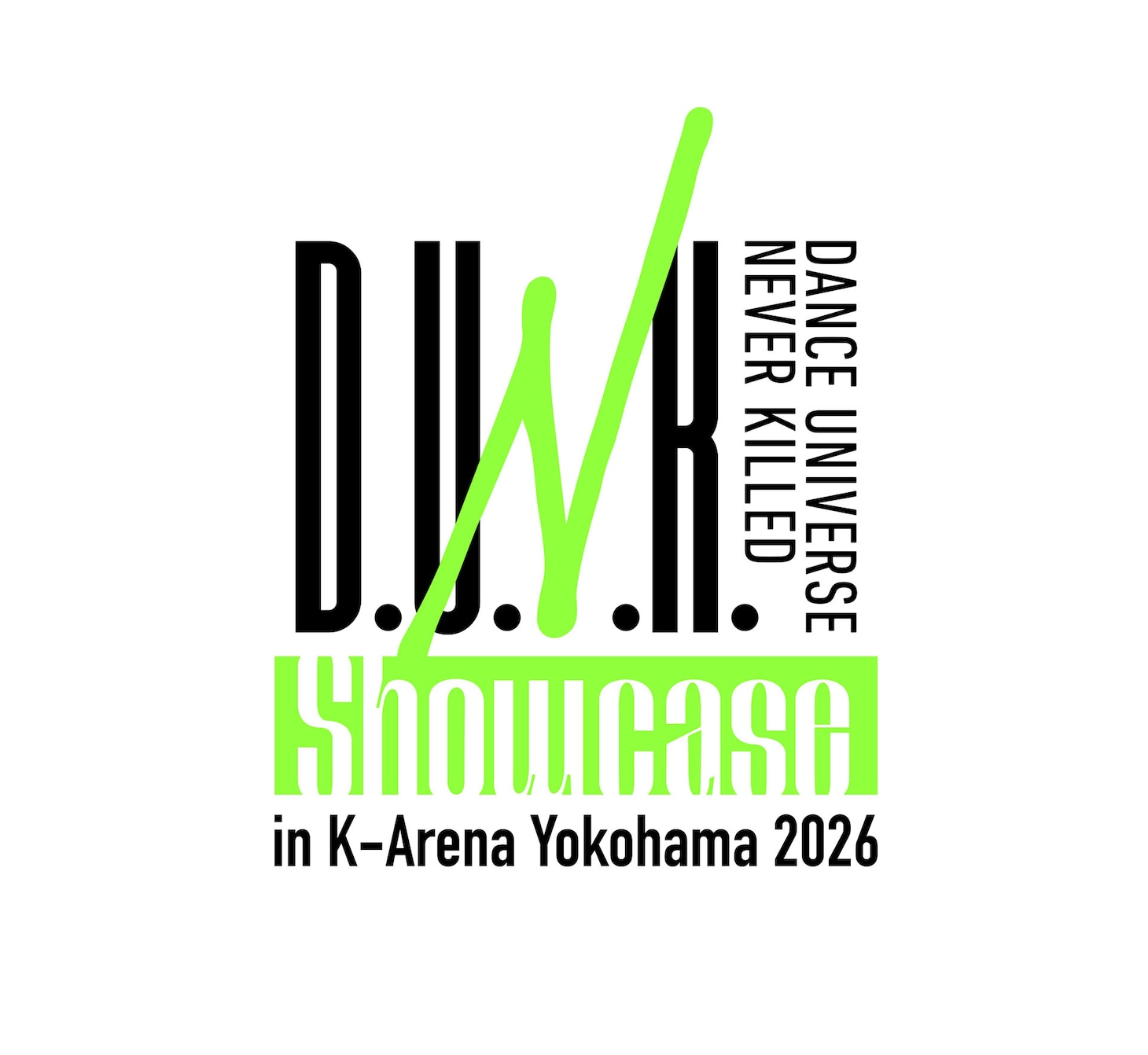 「D.U.N.K. Showcase in K-Arena Yokohama 2026」ロゴ