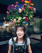 松田里奈（櫻坂46）1st写真集「まつりの時間」Sony Music Shop限定版の裏表紙。（撮影：北浦敦子）