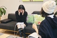 米村姫良々（OCHA NORMA）とのトークの様子。