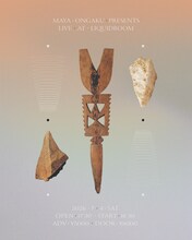 「maya ongaku LIVE AT LIQUIDROOM」告知ビジュアル。