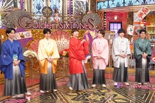 「Golden SixTONES お正月3時間スペシャル」より、SixTONES。©︎日本テレビ