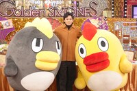 「Golden SixTONES お正月3時間スペシャル」より、左からくもジロー、小栗旬、そらジロー。©︎日本テレビ