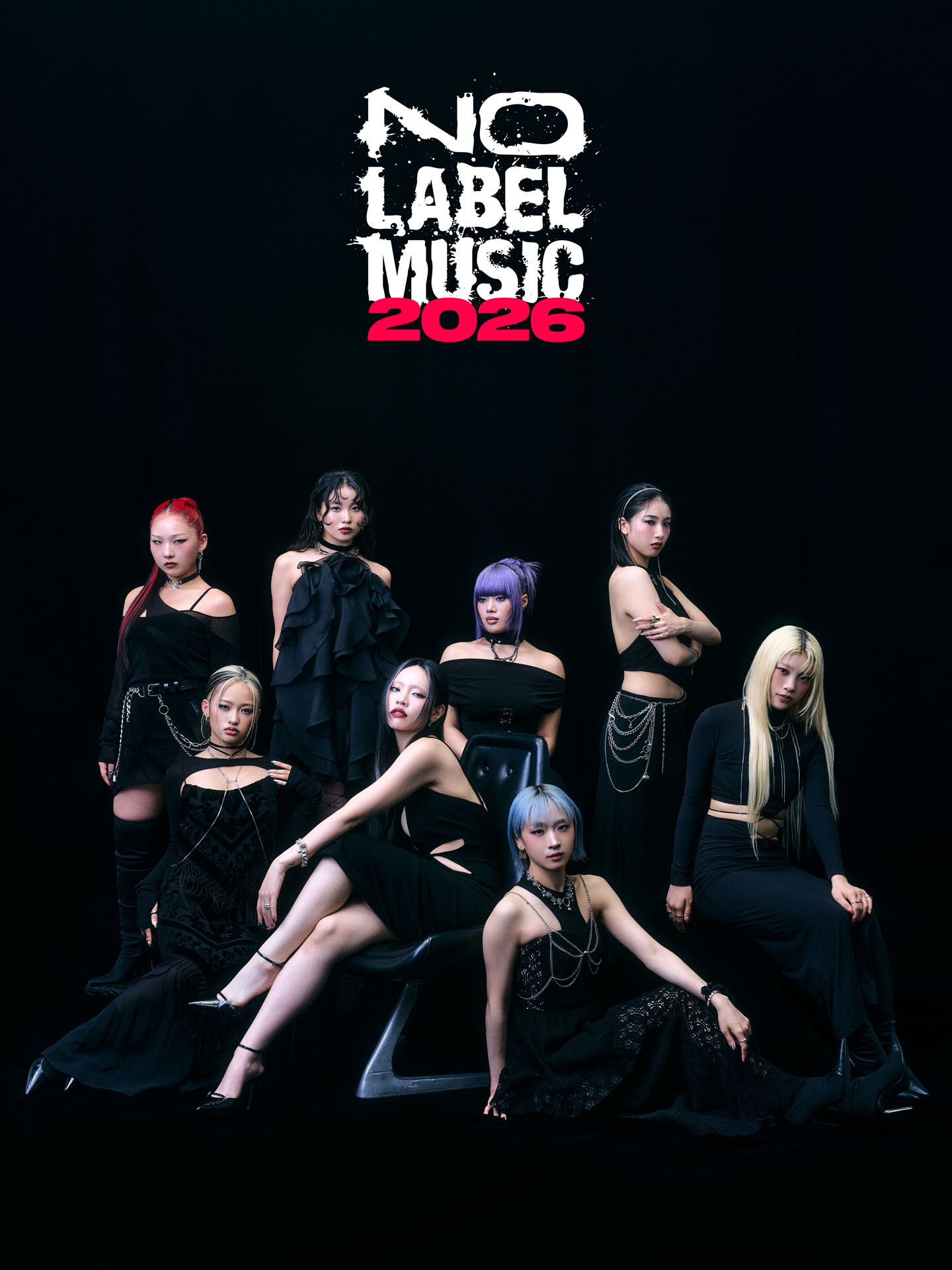 「NO LABEL MUSIC」のブランドビジュアル。