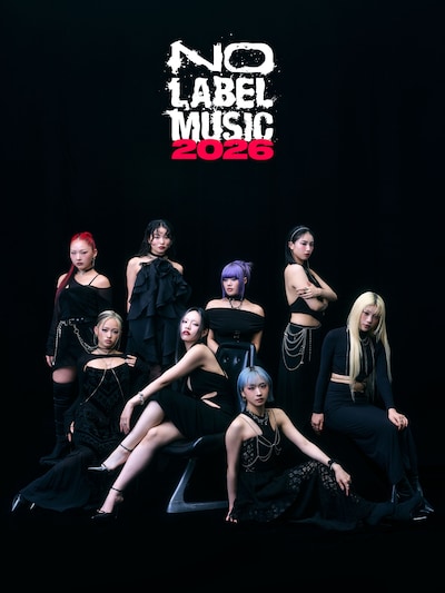 「NO LABEL MUSIC」のブランドビジュアル。